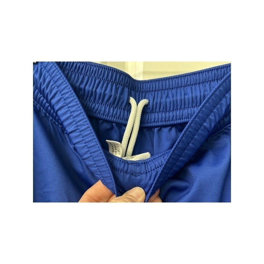 Boys Adidas Shorts Blue Athletic Athleisure Elastic Drawstring Size Small Sporty - Picture 4 of 7